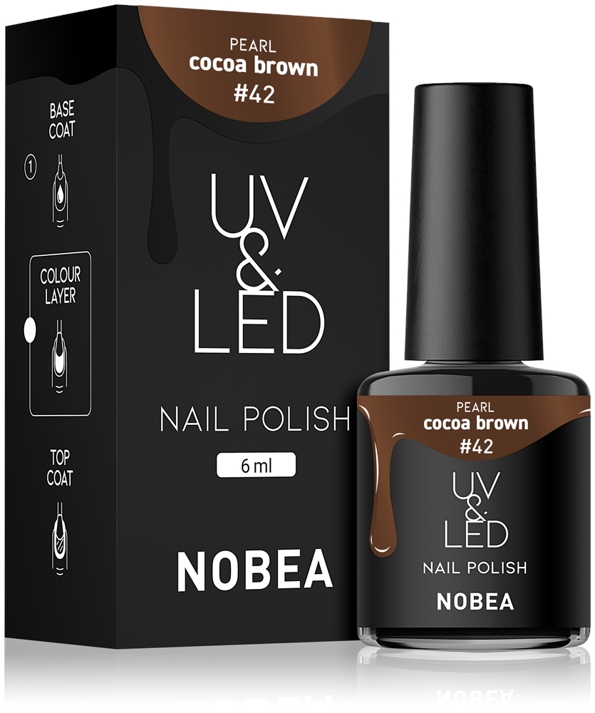 NOBEA UV & LED Nail Polish Gel nail polish for UV/LED lamp shiny