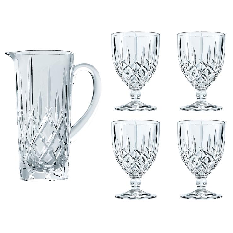 Noblesse Set Kanne and 4 glasses