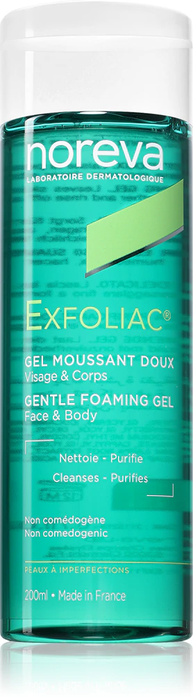 Noreva Exfoliac Gentle Foaming Gel gentle foam gel for impure skin