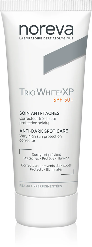 Noreva Trio White XP Anti-Dark Spot Care SPF 50+ sun cream for the face against pigment spots