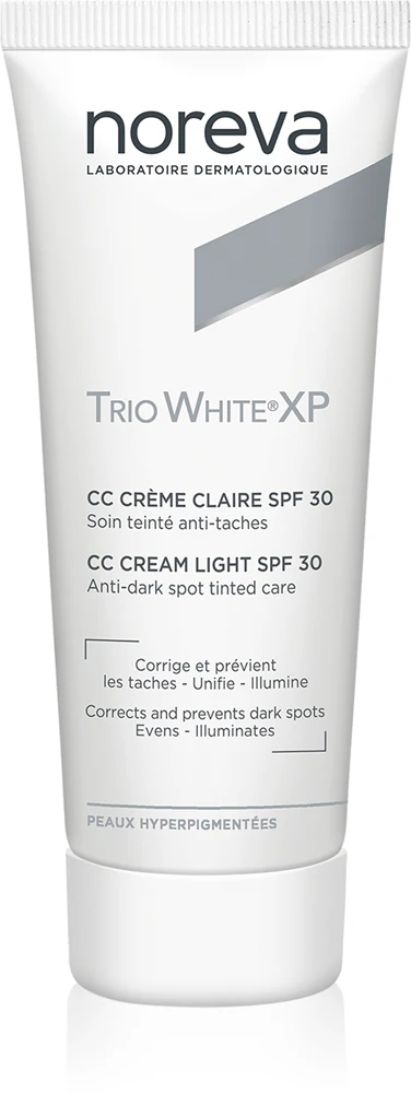 Noreva Trio White XP CC Cream Light SPF 30 CC Cream for a uniform skin complexion SPF 30