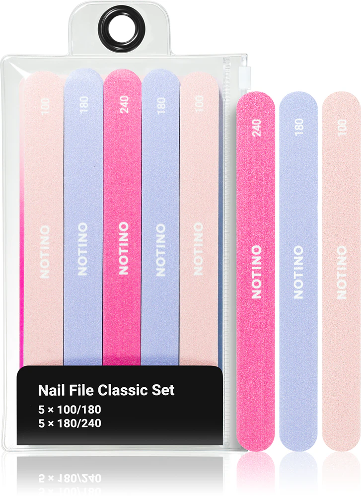 Notino Nail File Classic Set 100/180x5 180/240x5 Set with files