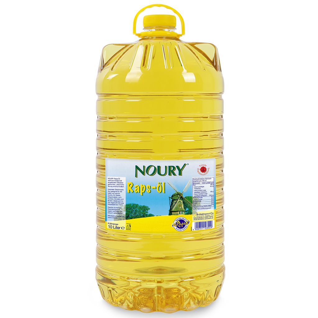 Noury ​​rapeseed oil PET bottle neutral taste vegetarian vegan 10l