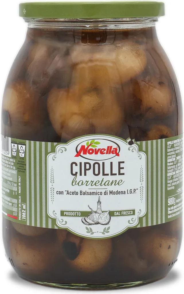 Novella | Borettane Onions | in Balsamic Vinegar | 600g | from Italy