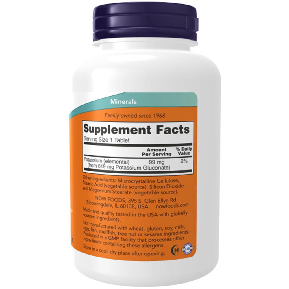 Now Foods, Potassium Gluconate, 99mg