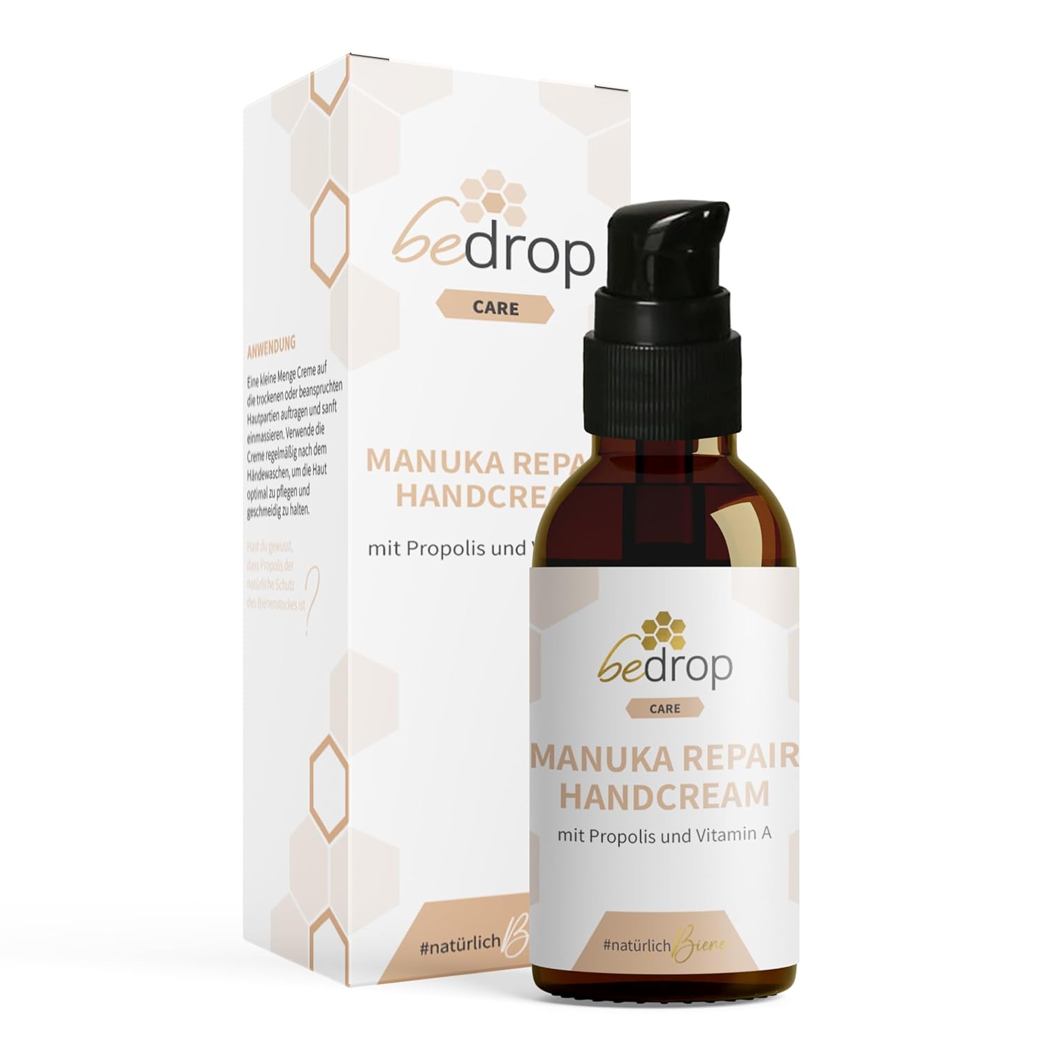 bedrop Manuka Repair Hand Cream Moisturizing Hand Cream with Manuka Honey, Beeswax, Propolis & Vitamin A Can be Used for Dry & Cracked Hands