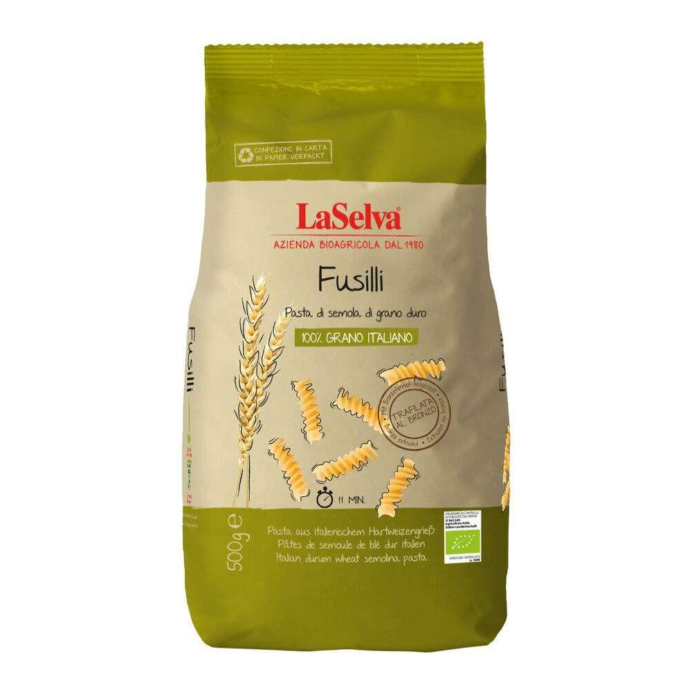 Pasta made from durum wheat, fusilli