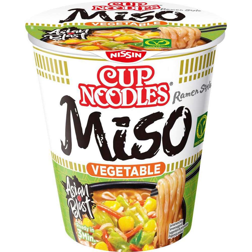 Noodle soup Cup Noodles, Miso Vegan