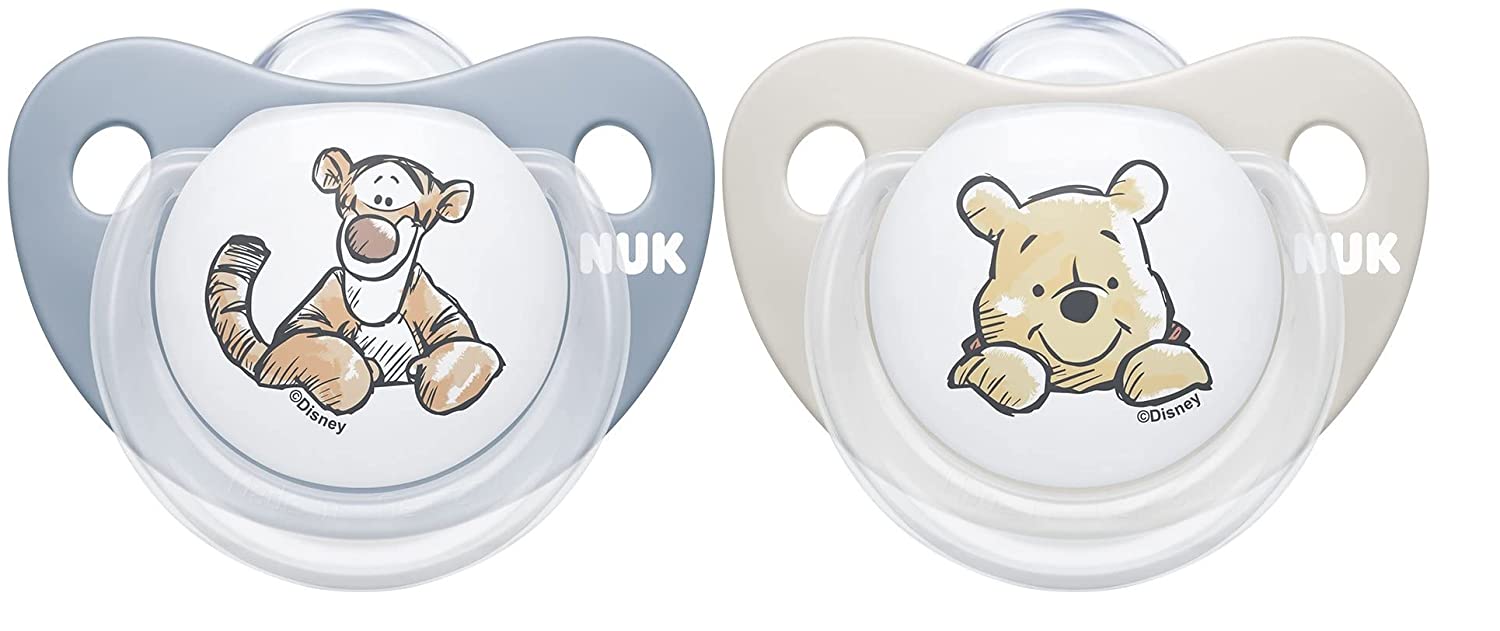 NUK Disney baby pacifiers, 6-18 months, silicone pacifiers, Winnie the Pooh, 2 pieces