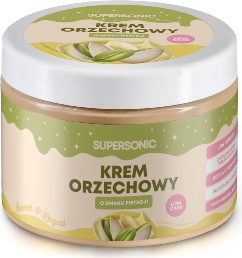NUSSCREME MIT PISTAZIEN 250 g - SUPERSONIC