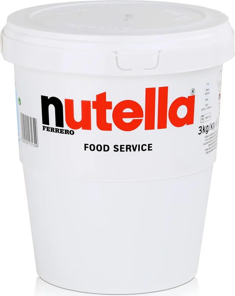 Nutella im XL Kunststoffeimer mit praktischem Tragegriff 3kg