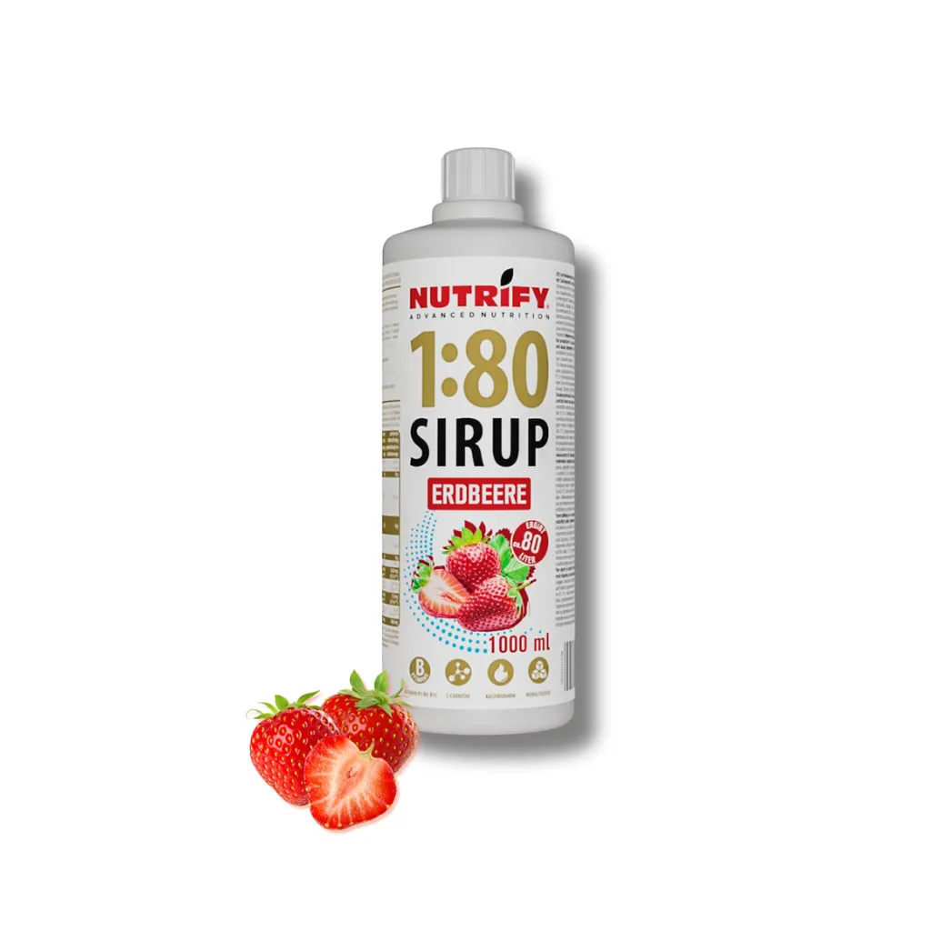 NUTRIFY Vital Drink 1:80 Sirup 1L – Erdbeere