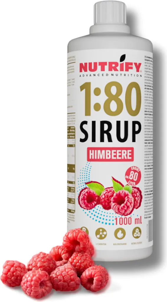 NUTRIFY Vital Drink 1:80 Sirup 1L – Himbeere
