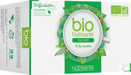 Nutrisanté Green Tea With Mint 20 Bags