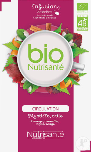 Nutrisanté Circulation Herbal Tea Organic 20 tea bags