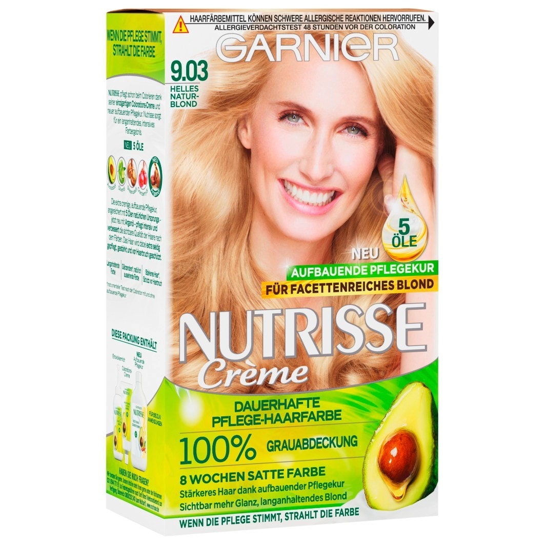 Garnier Nutrisse Creme, No. 9.03 - Light Natural Blond, No. 9.03 - Light natural blonde