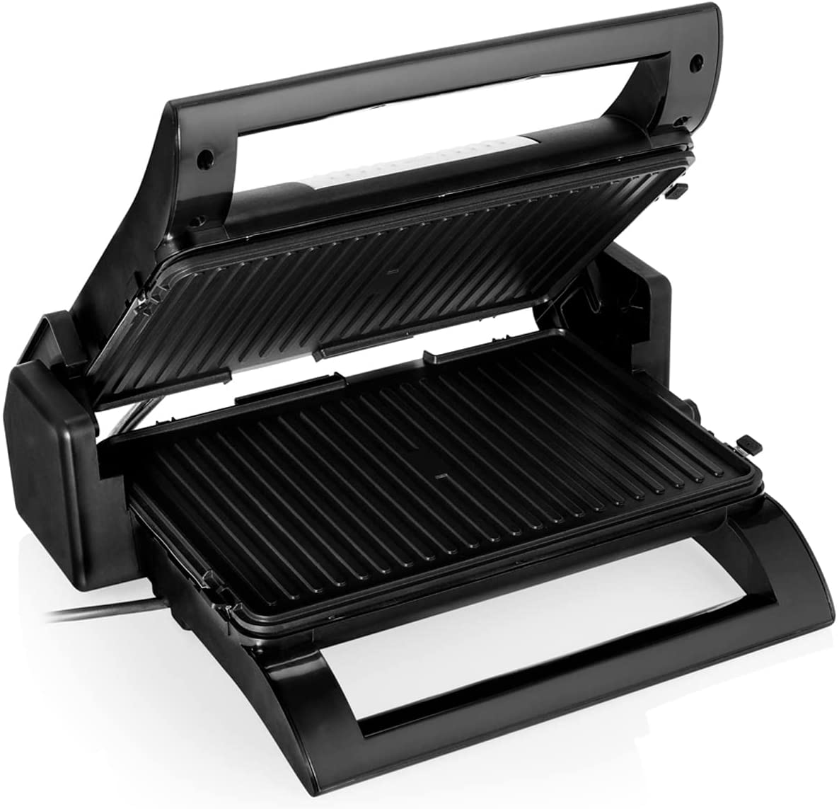 Princess Fun Cooking Contact grill with barbecue tongs, table grill, waffle iron and sandwich maker 4-in-1 interchangeable plates, 31.5 x 21.5 cm