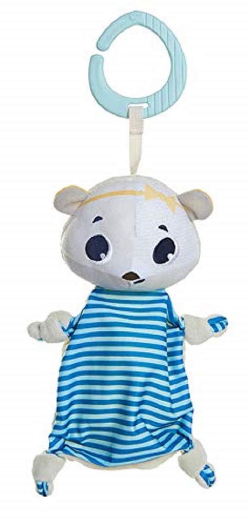 Tiny Love - Baby Toy Tiny Smarts Eleanor the Bear Comforter for Baby Seat, Pram and Travel, from Birth (0M+), Soothes and Promotes Haptic Perception, Multi-Colour