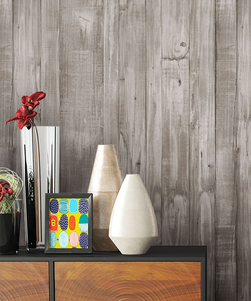 Newroom Design Newroom Wood Grey Wallpaper Wood Elegant Modern And Elegant Design 3D Effec