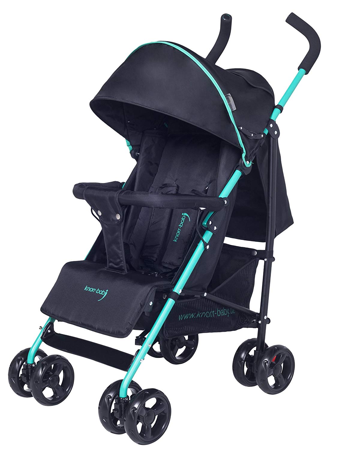 Knorr-Baby Styler 848001 Pushchair with Sleep Shade Black/Green