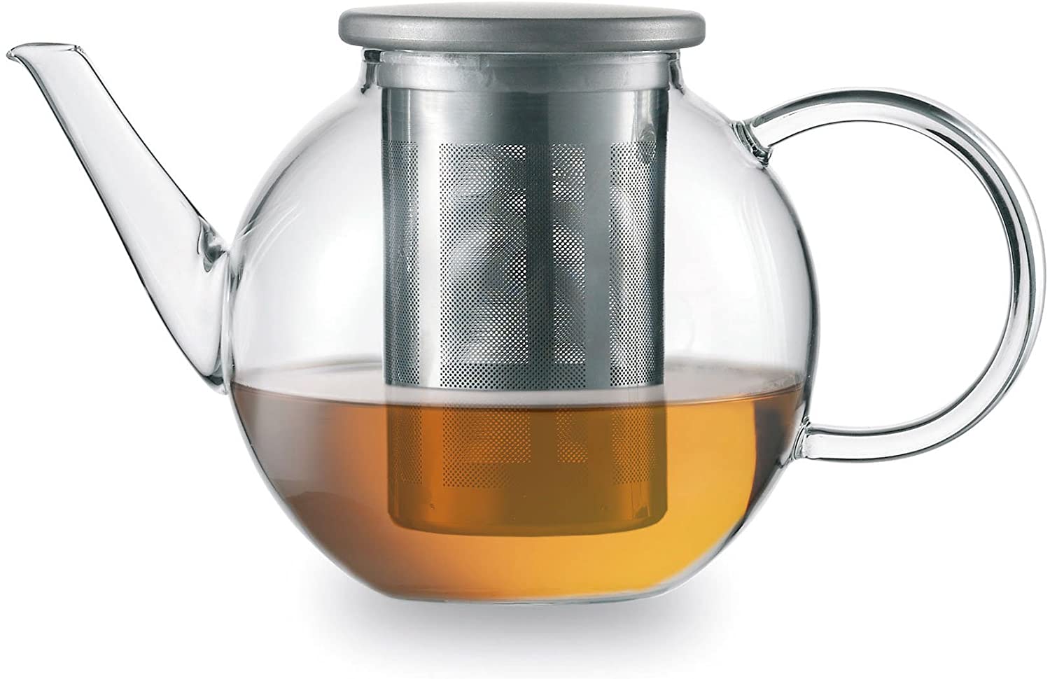 Jaener Glas Concept Tea Good Mood Tea Pot 0.4 Litres with Stainless Steel Lid