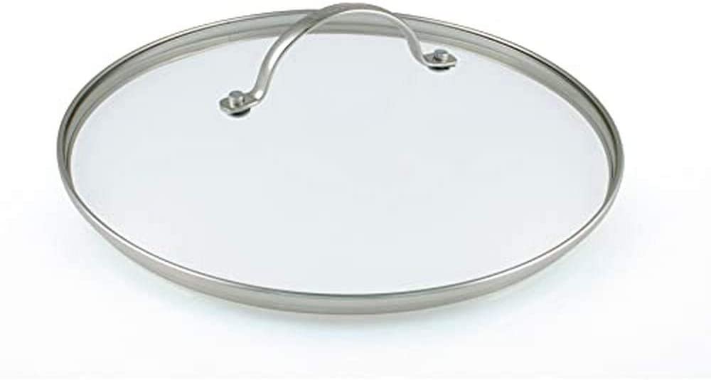 GreenpanTempered Glass with Stainless Steel Rim Universal Glass Lid with Metal Handle, 26 cm