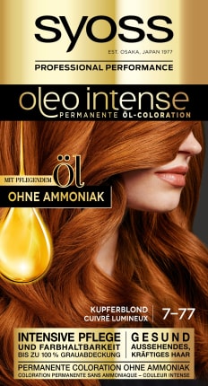 Syoss Oleo Intense Hair color Copper blond 7-77, 1 pc