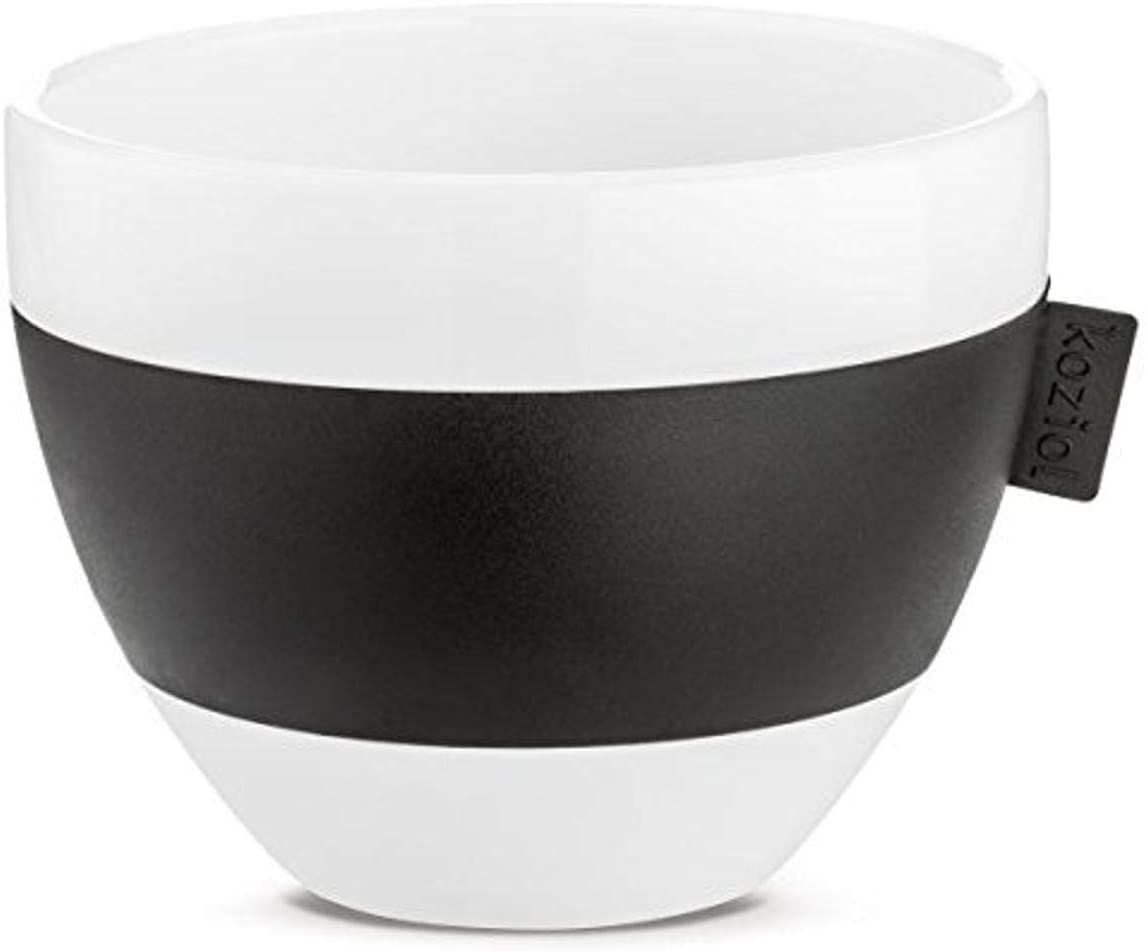 Koziol Virgin White X-Mas M Thermo Cup Insulated Mug, Coffee Cup, White/Black, 270 ml, 3571526