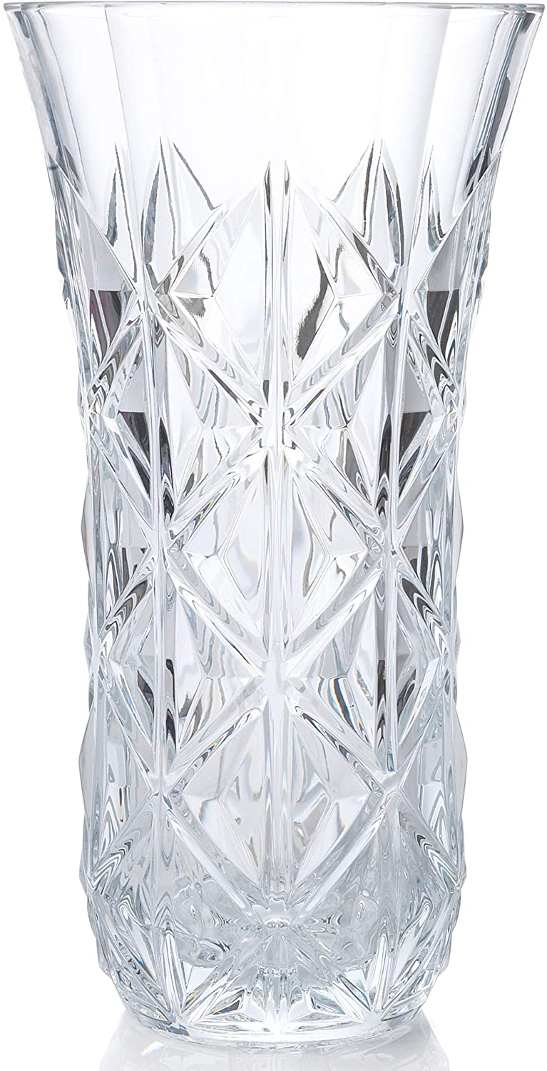 RCR 26251020206 Decorative Enigma Luxion Crystal Glass Flower Vase, 30 cm