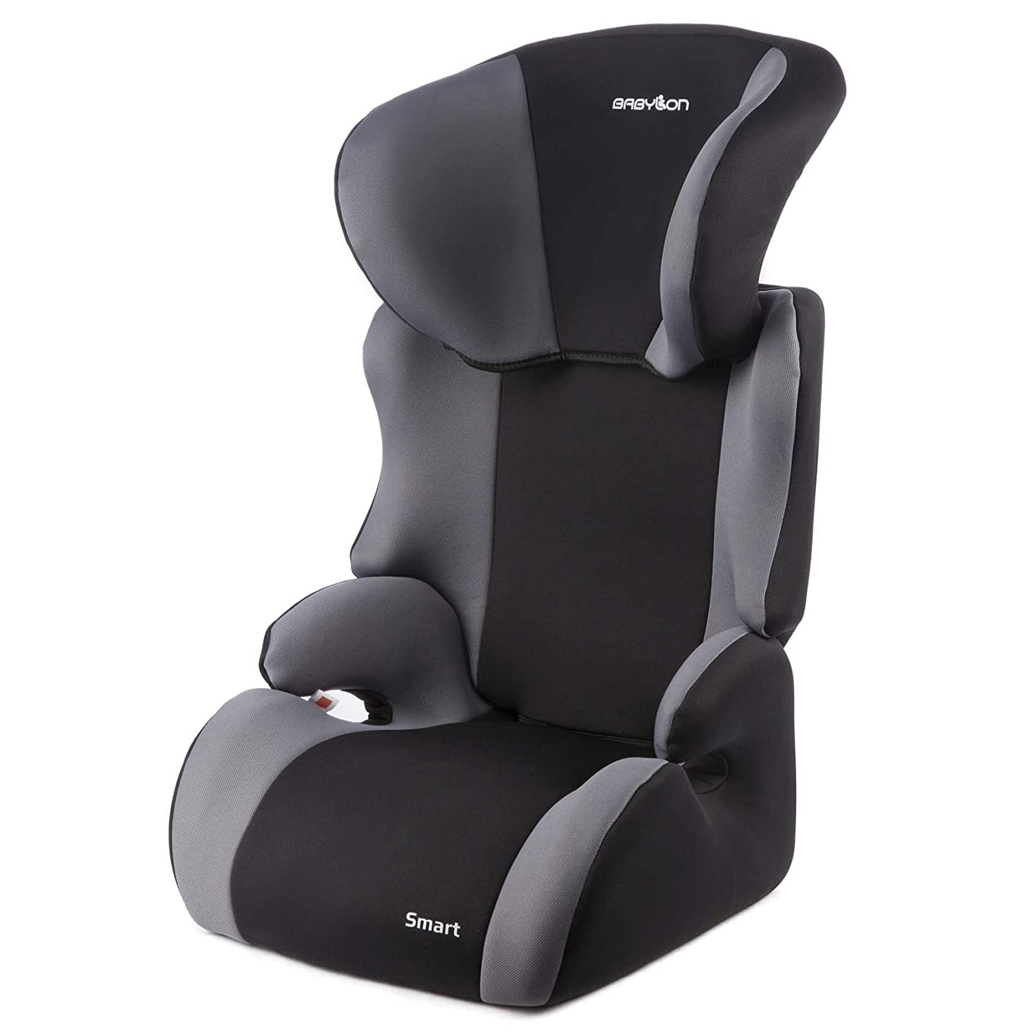 BABYLON Baby Car Smart Car Seat Group 2/3 Child Seat 15-36 kg (3 to 12 Years) Child Seat Car Seat Adjustable Headrest ECE R44/04 Black/Grey