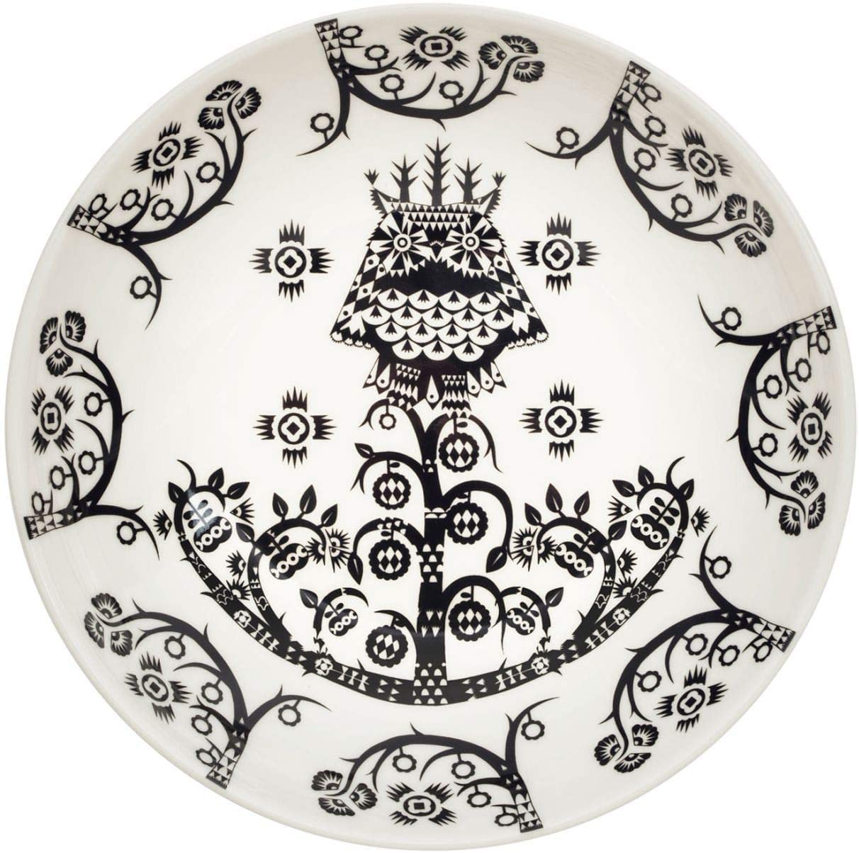 Iittala Taika Deep Plate, Porcelain, Black, 20 cm