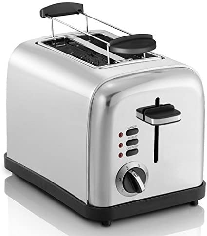 Designer Brushed Stainless Steel Toaster