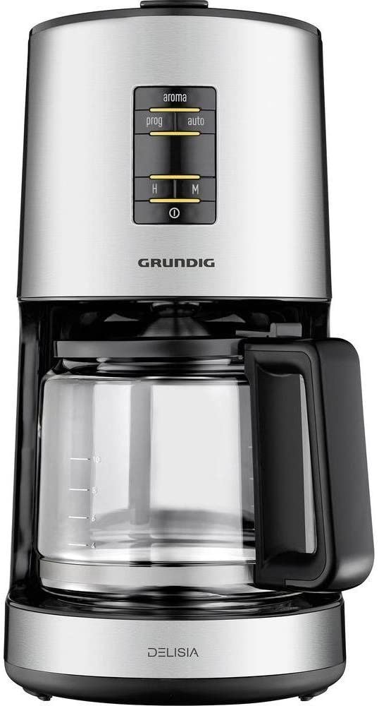 Grundig KM 7680 Coffee Machine Made of High Quality Material In A Classic Design Stainless Steel
