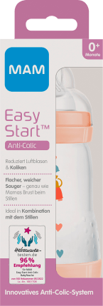 MAM Babyflasche Easy Start Anti-Colic, aprikose, von Geburt an, 260 ml, 1 St