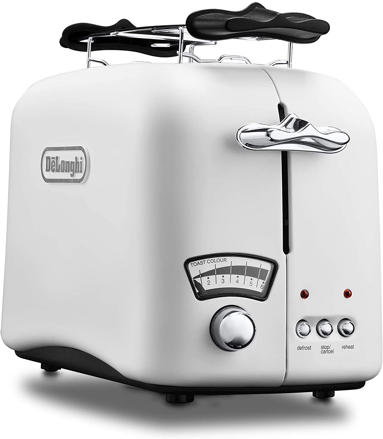 DeLonghi De\'Longhi Argento Toaster CTO21-2 Slotted Toaster - Bun Attachment - Adjustable Tanning Level