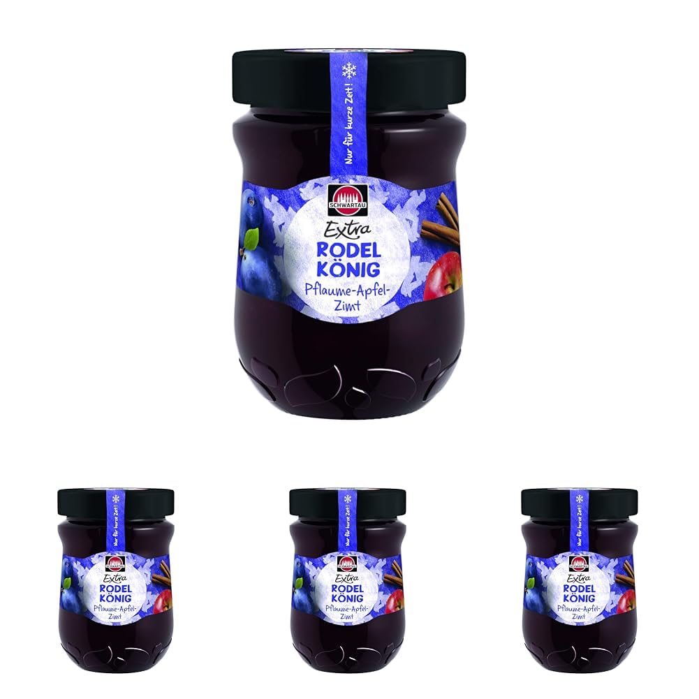 Extra Sledge King Plum Apple Cinnamon Winter Jam 12oz Jar (Pack of 4)