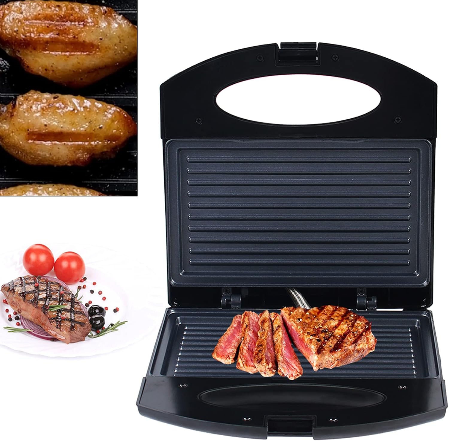 Contact Grill 850W Sandwich Toaster Electric Grill Panini Maker Table Grill DHL