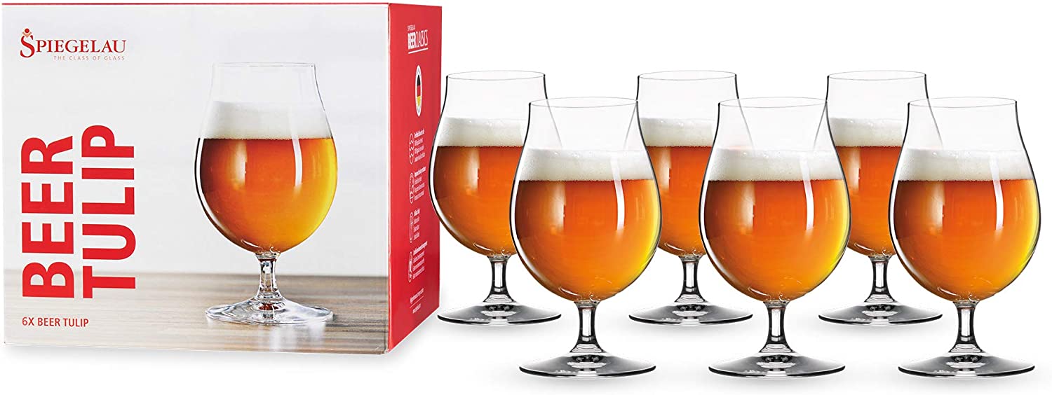Spiegelau & Nachtmann Spiegelau 4991884 28.1 x 19 x 16.5 cm Beer Classics Tulip Glass, Set of 6, 