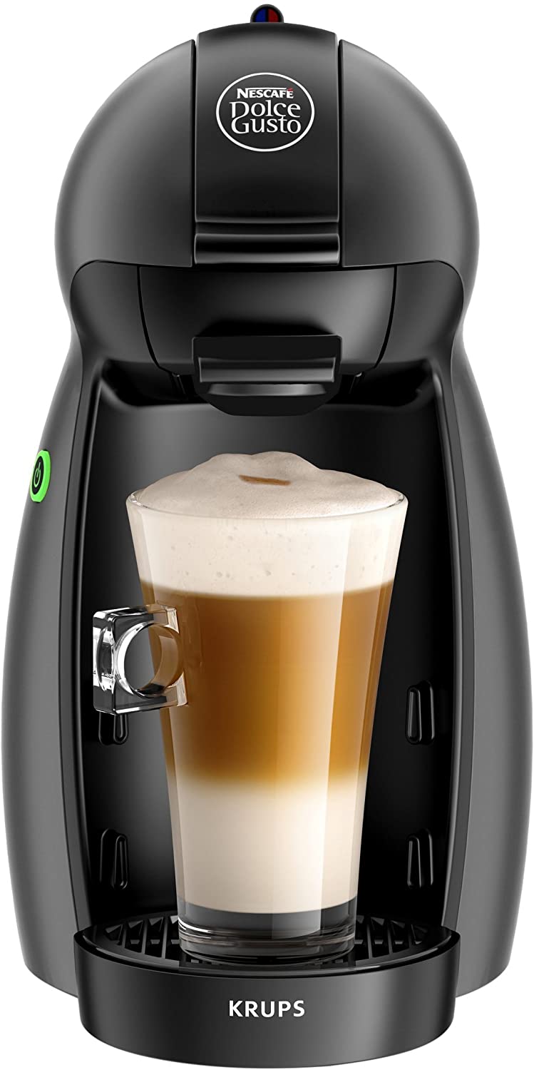 Krups YY2283FD Nescafe Dolce Gusto Piccolo Coffee Capsule Machine, Plastic, Charcoal