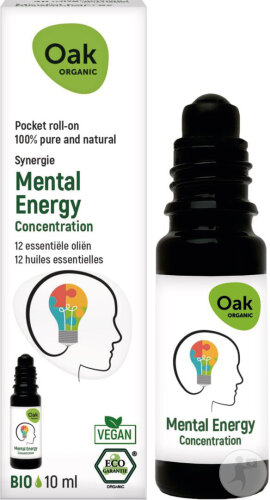 Oak Mental Energy Concentration Pocket Roll-On 10ml