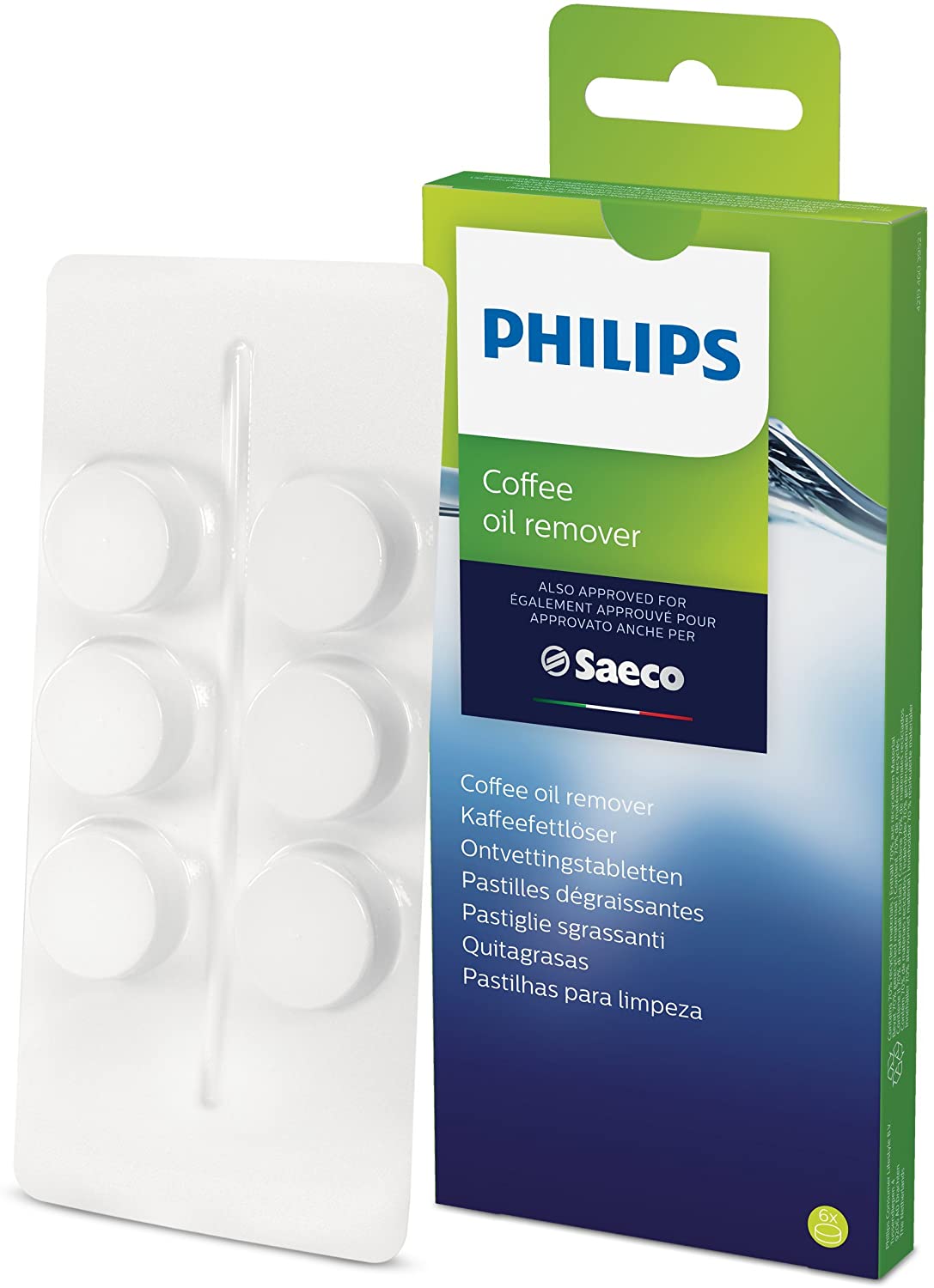 Philips Ca6704 / 10 Coffee Oil Remover, 6 Tablets For Philips, Saeco And Ot