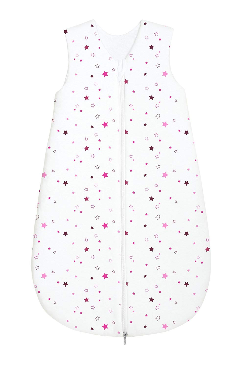 Odenwälder Jersey Summer Sleeping Bag Stars Pink and Blackberry, 90 cm
