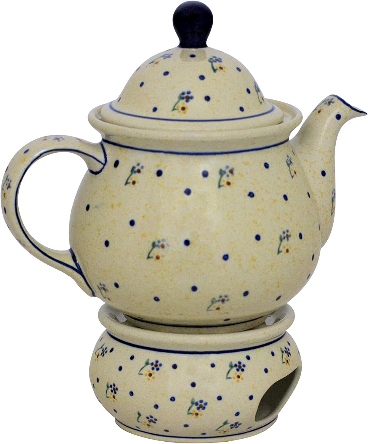 Bunzlauer Keramik Ceramic Teapot with Warmer 1.7 Litre Design 111
