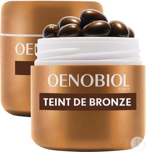 Oenobiol self-tanner all skin types without sun capsules 2x30