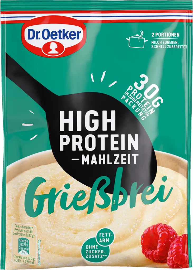 Oetker High Protein Semolina Porridge 0.095 kg