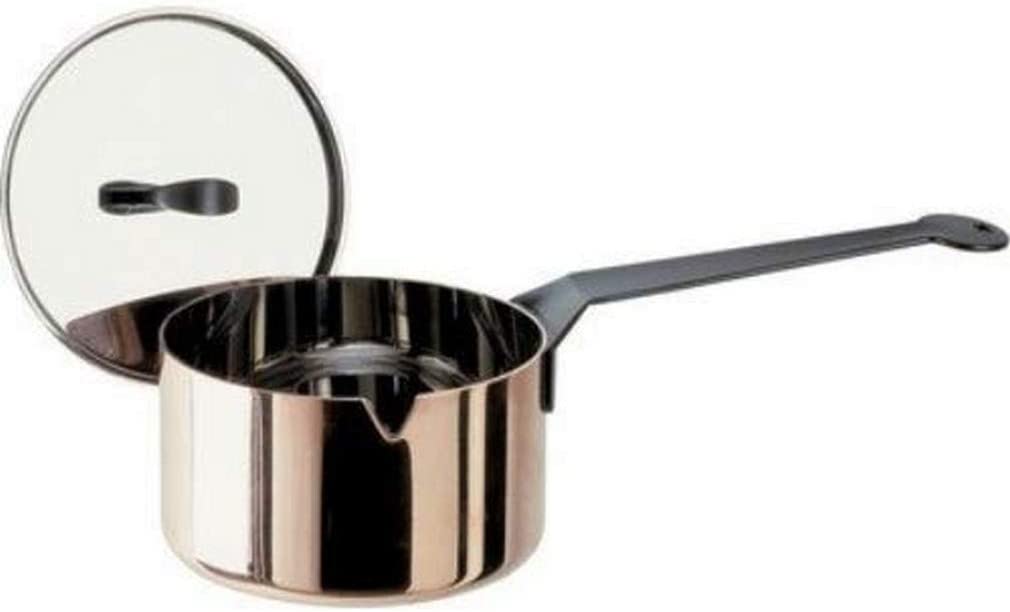 Officina Alessi 10 cm Saucepan and Lid, Gold