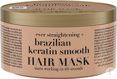 Ogx Brazilian Smoothing Keratin Hair Mask Jar 300ml