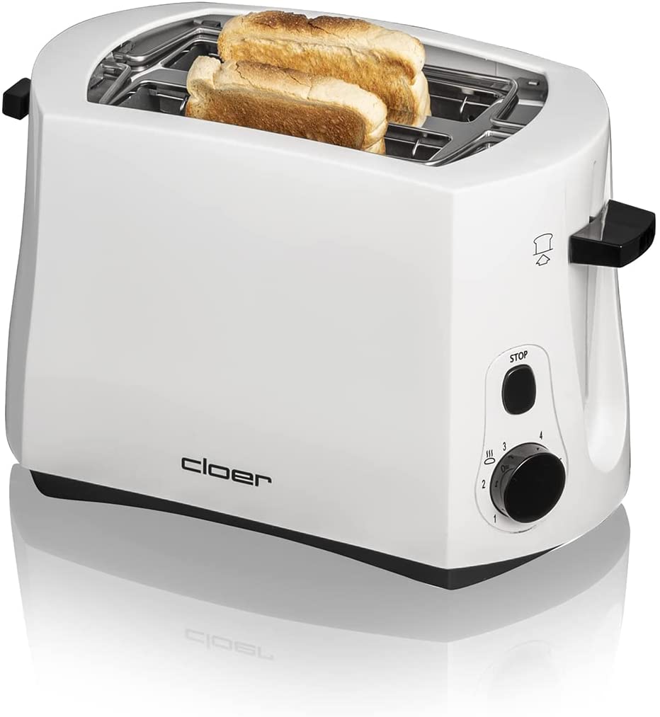 Cloer 331 Cool Wall Toaster / 825 W / for 2 Slices of Toast / Integrated Bu