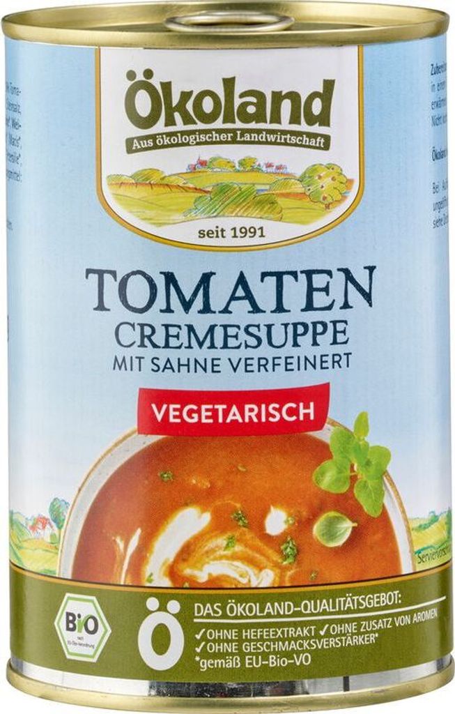 Ökoland Tomato Cream Soup -- 400g x 6 - 6-pack