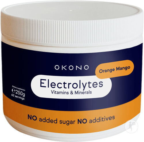 Okono Electrolytes Vitamins And Minerals Orange Mango 250g